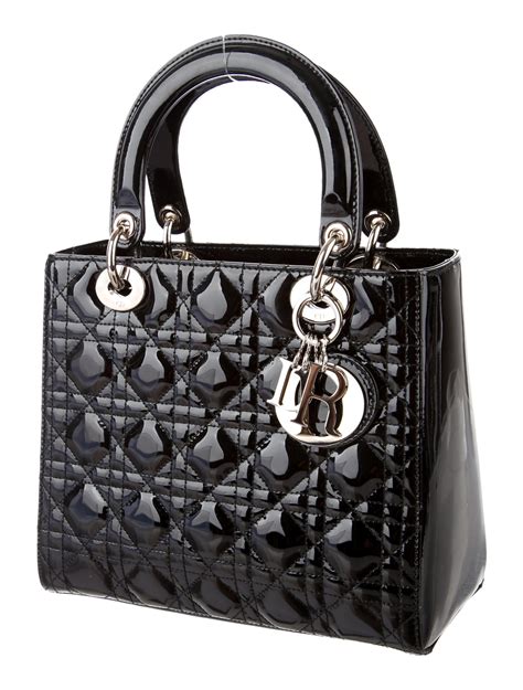 lady dior bag black silver|black lady dior bag price.